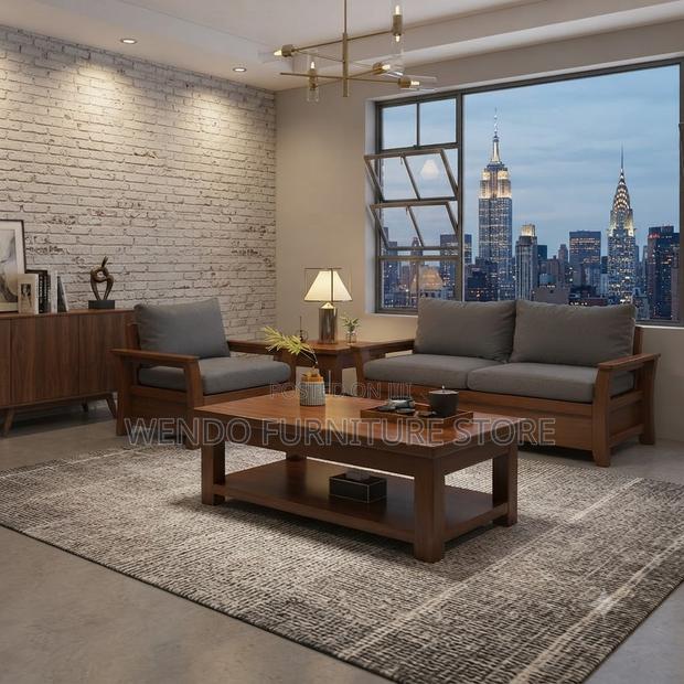 Coffee Table; Executive Mahogany Coffee Table for Home and Office Set