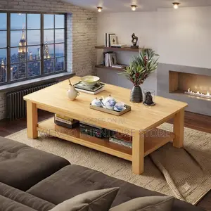 Coffee Table; Executive Mahogany Coffee Table for Home and Office Set