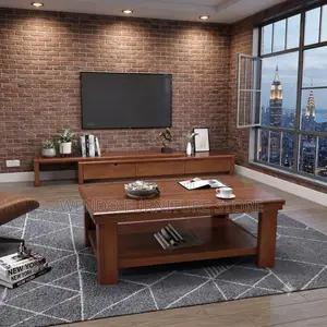 Coffee Table; Executive Mahogany Coffee Table for Home and Office Set
