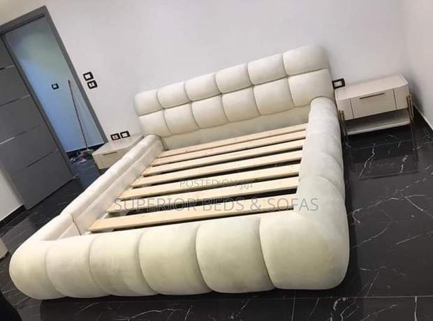 5x6 Cream Bubble Tufted Bed Frame: Payment on Delivery - thumbnail 2