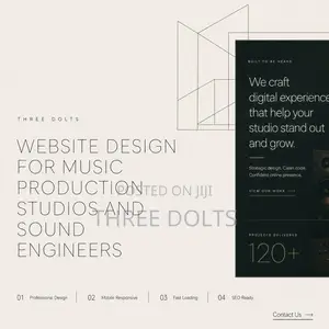 Website Design for Music Production Studios and Sound Engineers