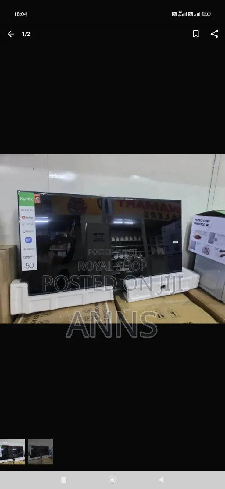Syinix 50inch Smart TV