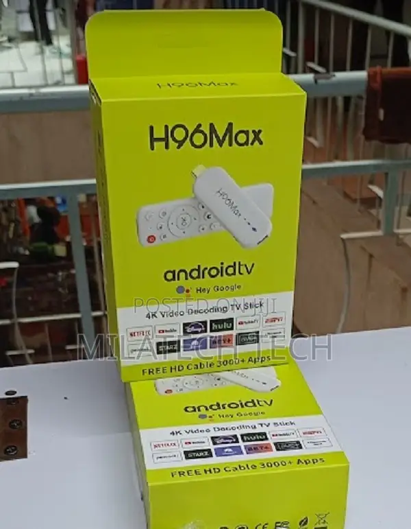H96 Max Smart TV Stick 2gb Ram 16gb Rom Youtube Netflix