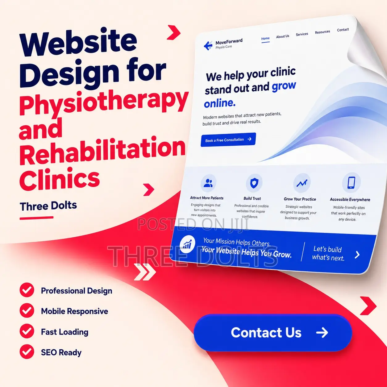 Website Design for Physiotherapy and Rehabilitation Clinics