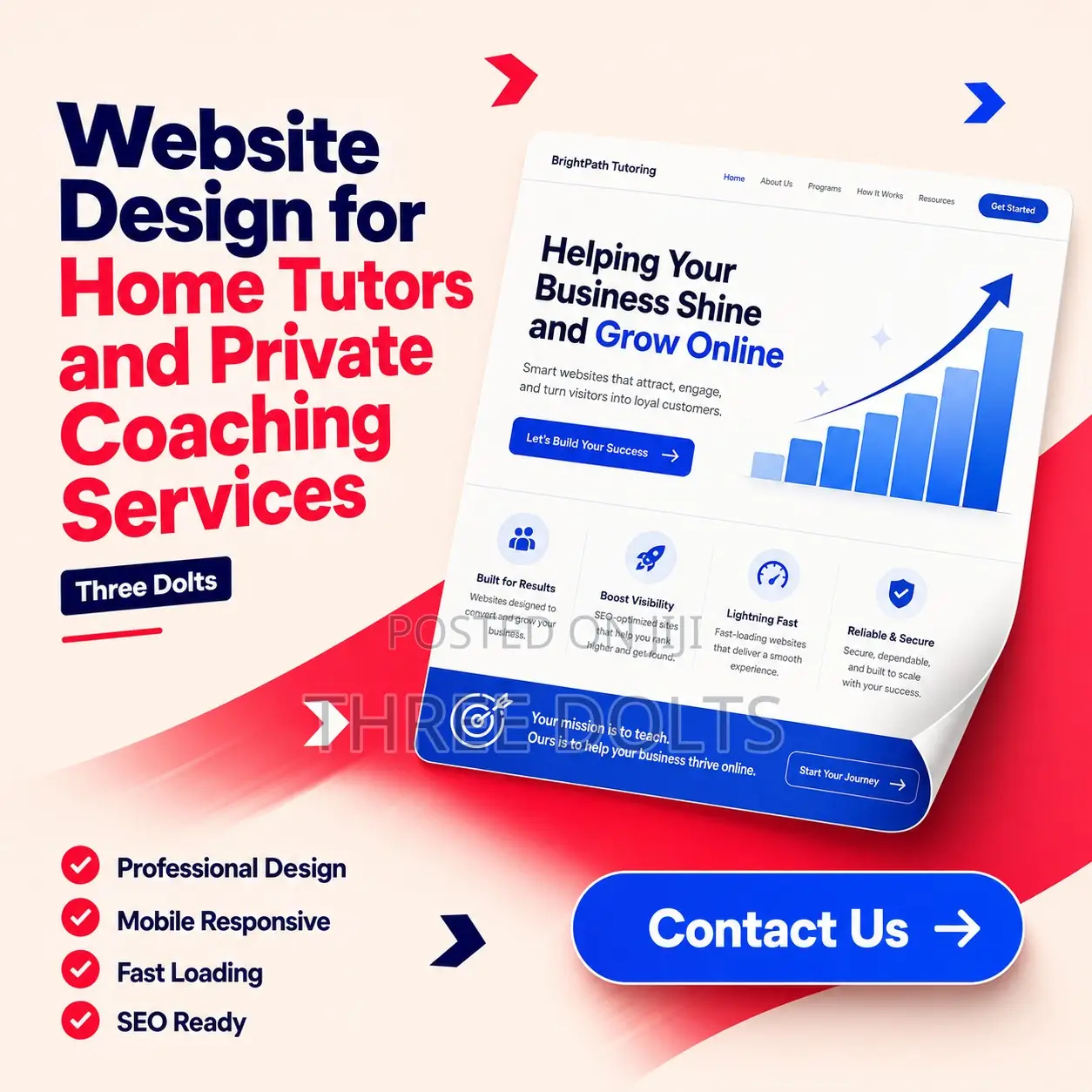 Website Design for Home Tutors and Private Coaching Services