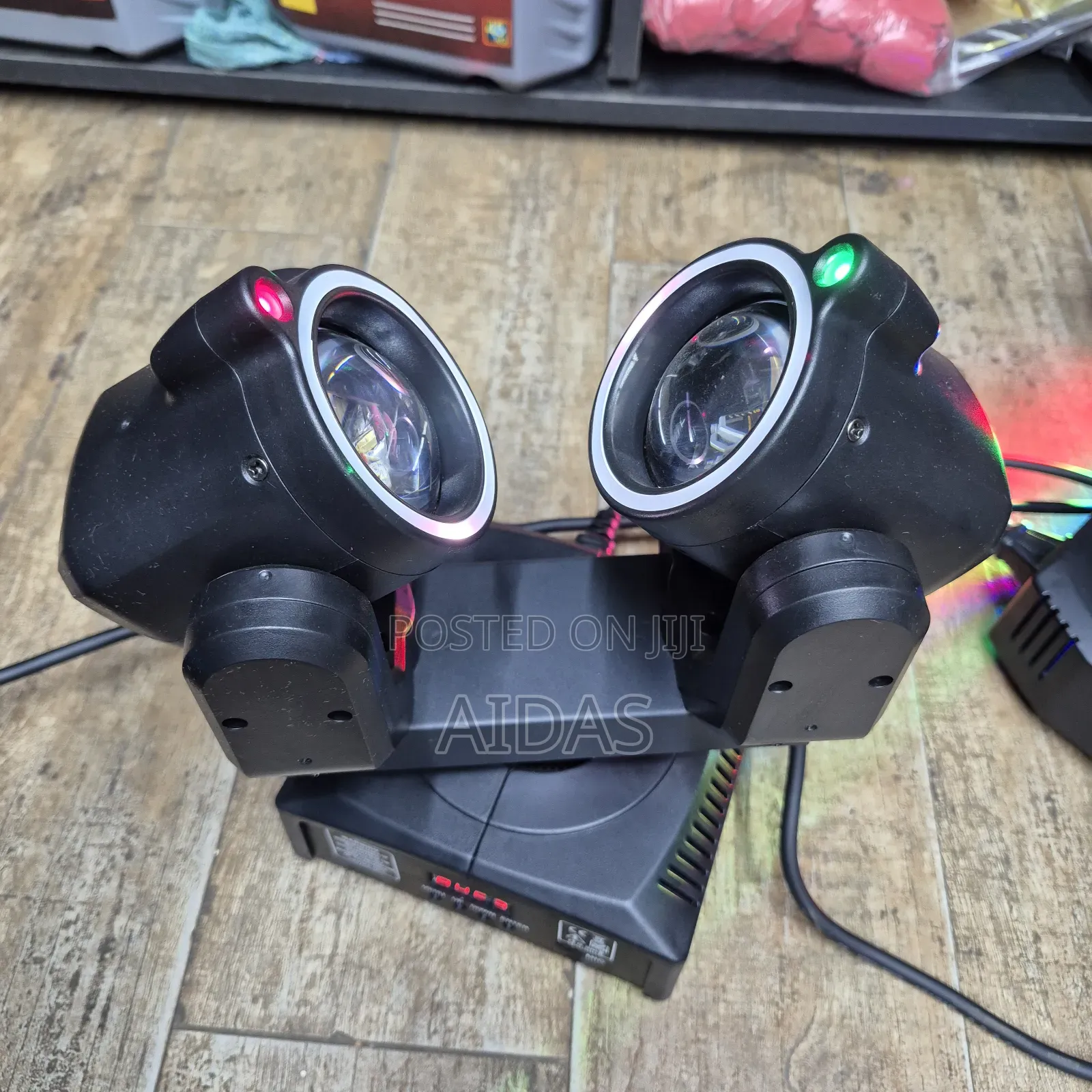 Mini Dual Moving Head LED Stage Light – DJ Party Lighting