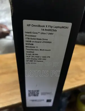 New Laptop HP OmniBook X Flip 14" 16GB Intel Core Ultra 7 SSD 1T
