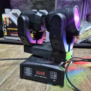 Mini Dual Moving Head LED Stage Light – DJ Party Lighting