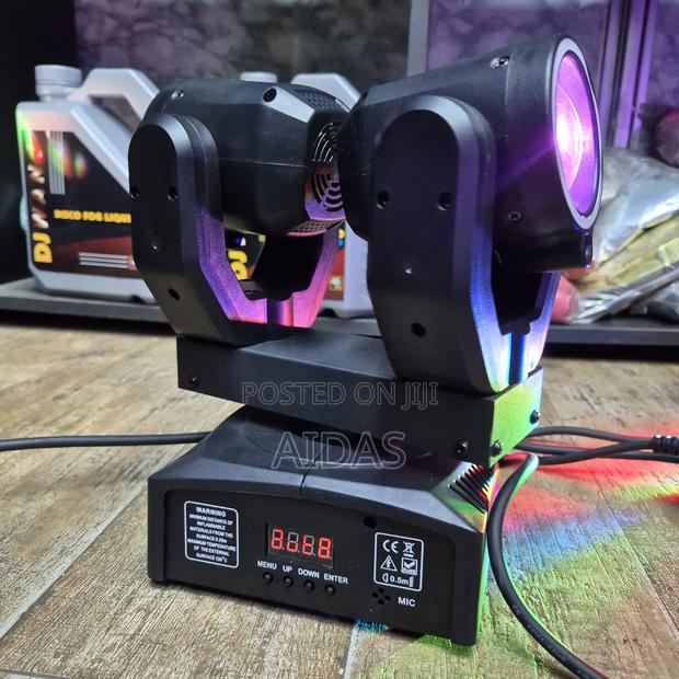 Mini Dual Moving Head LED Stage Light – DJ Party Lighting - thumbnail 2
