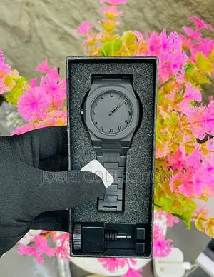 Arabic Aura Black Carbon Fiber Watch
