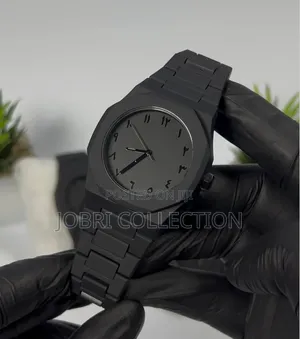 Arabic Aura Black Carbon Fiber Watch