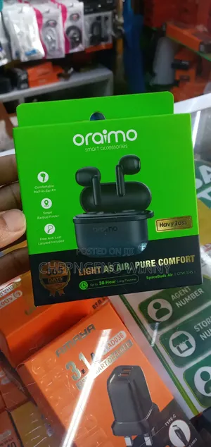 Oraimo Ear Buds Upto 38hours Long Play Time