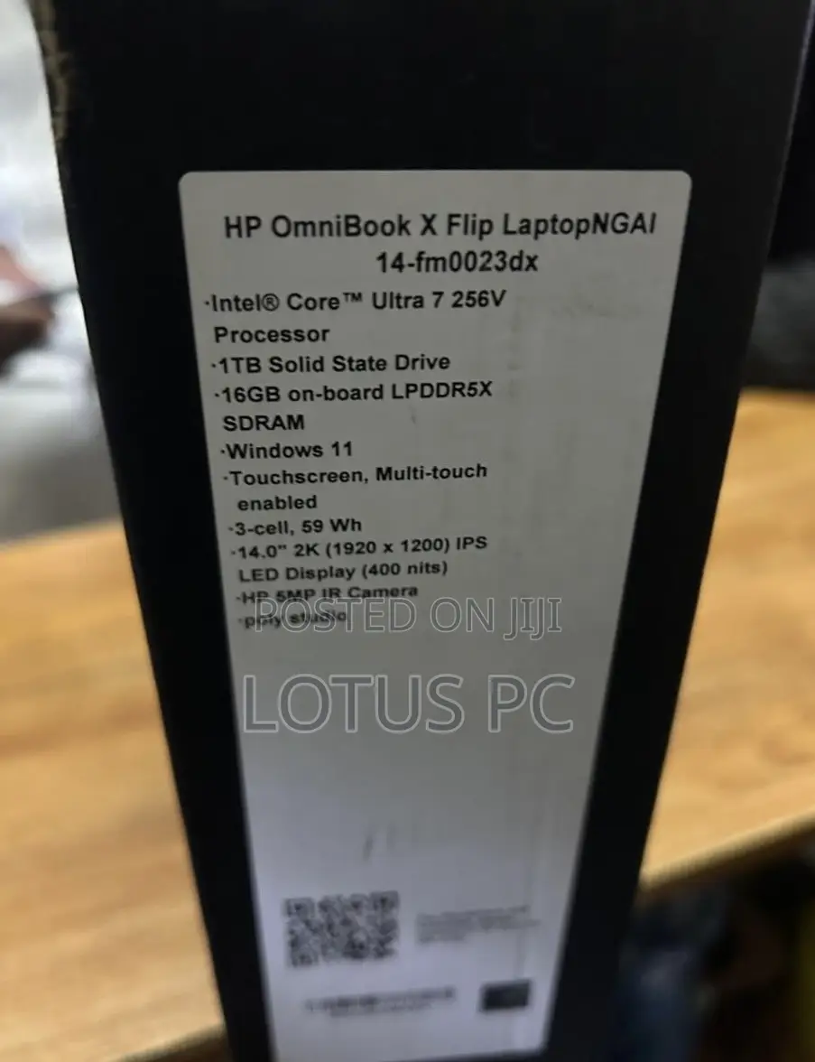 New Laptop HP OmniBook X Flip 14" 16GB Intel Core Ultra 7 SSD 1T
