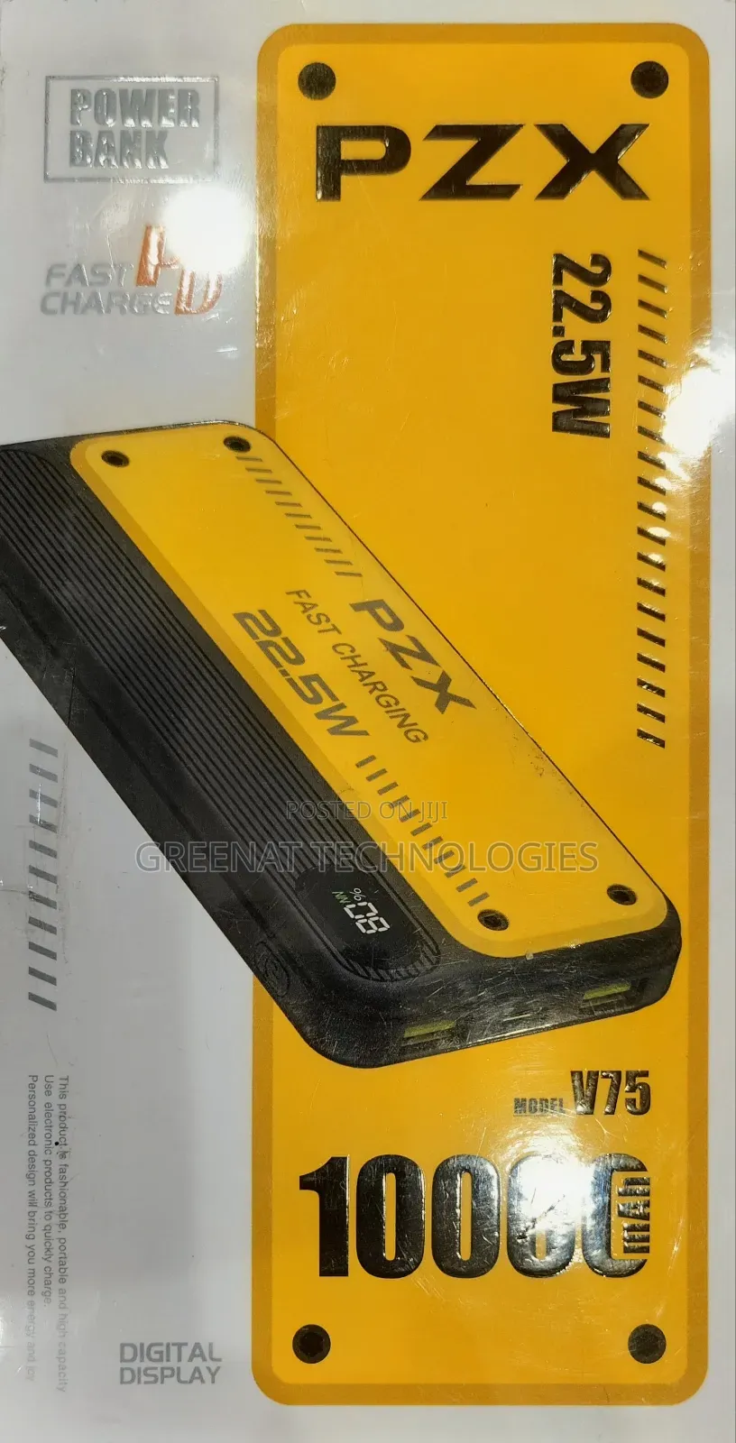 PZX Powerful 22.5W Fast Charge 10000mAh Power Bank