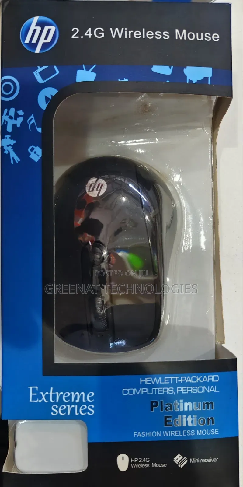 HP 2.4G Wireless Mouse - Platinum Edition, Model 3100