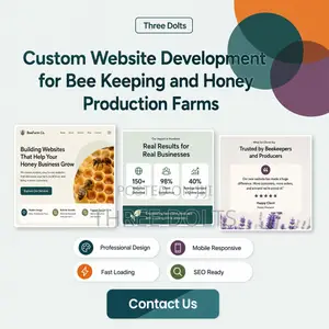 Custom Website Development for Bee Keeping and Honey Production Farms