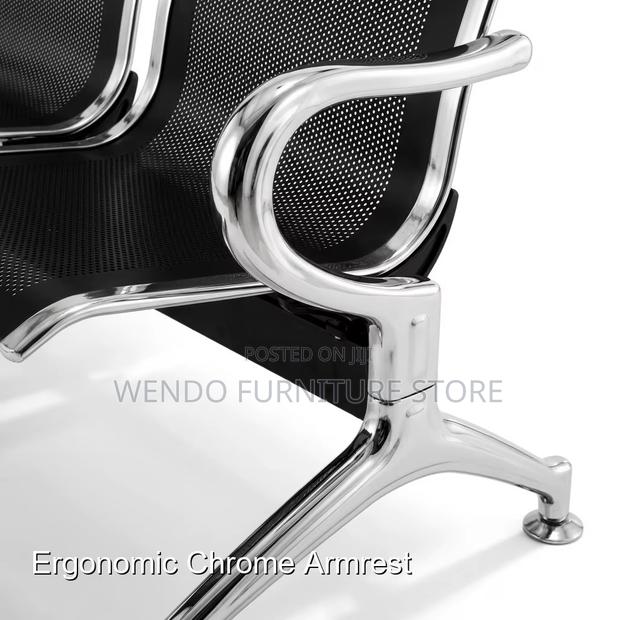 Office Benches; Three Seaters Metallic Front Office Bench for Visitors - thumbnail 2
