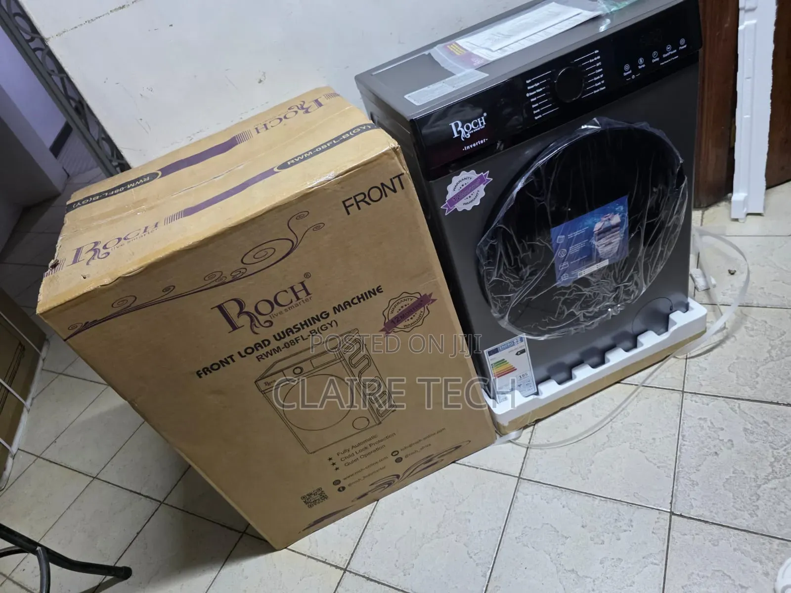 Roch RWM 8KG Automatic Front Load Washing Machine