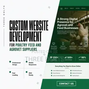 Custom Website Development for Poultry Feed and Agrovet Suppliers