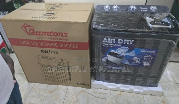 Ramtons 
Black Ramtons 15kgs Top Load Twin Tub Washing Machines - thumbnail 2