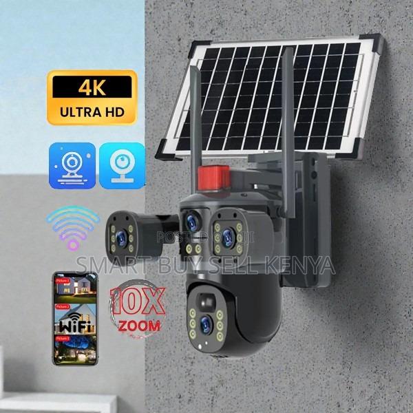 V380 Pro App 20MP 4G PTZ Dual Three Triple Lens Solar Camera