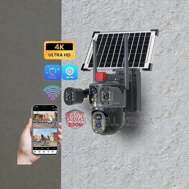 Auto Human Tracking 20MP 4G PTZ Dual Three Triple Lens Solar Camera
