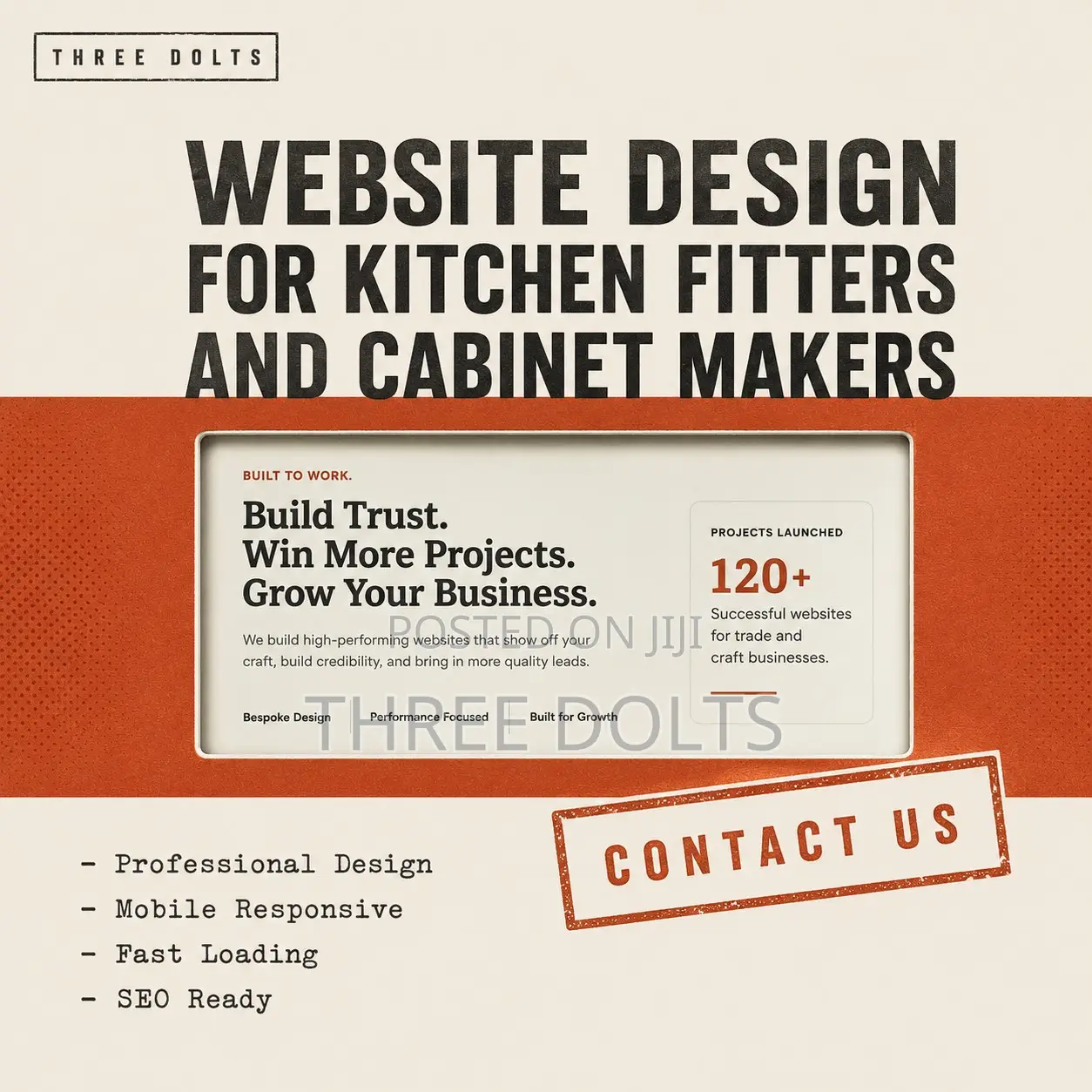 Website Design for Kitchen Fitters and Cabinet Makers