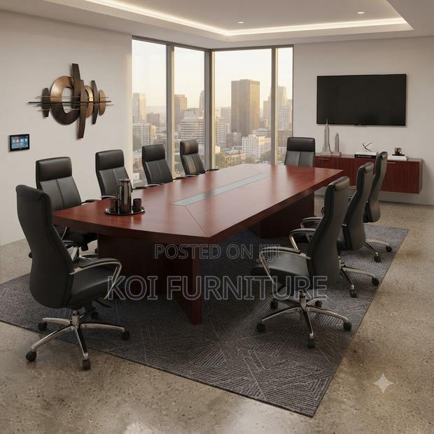 Boardroom Table; 3 Meters Executive Staff Mahogany Boardroom Table