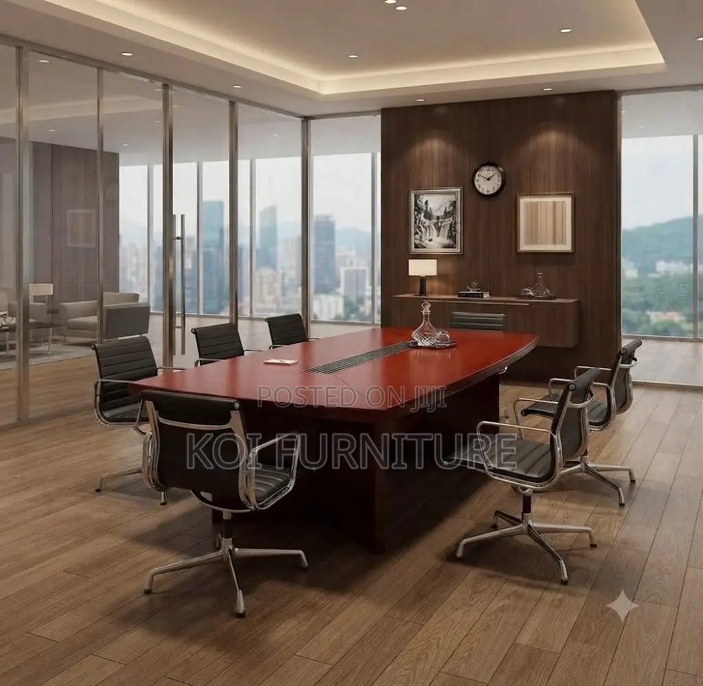 Boardroom Table; 3 Meters Executive Staff Mahogany Boardroom Table