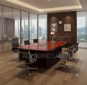 Boardroom Table; 3 Meters Executive Staff Mahogany Boardroom Table