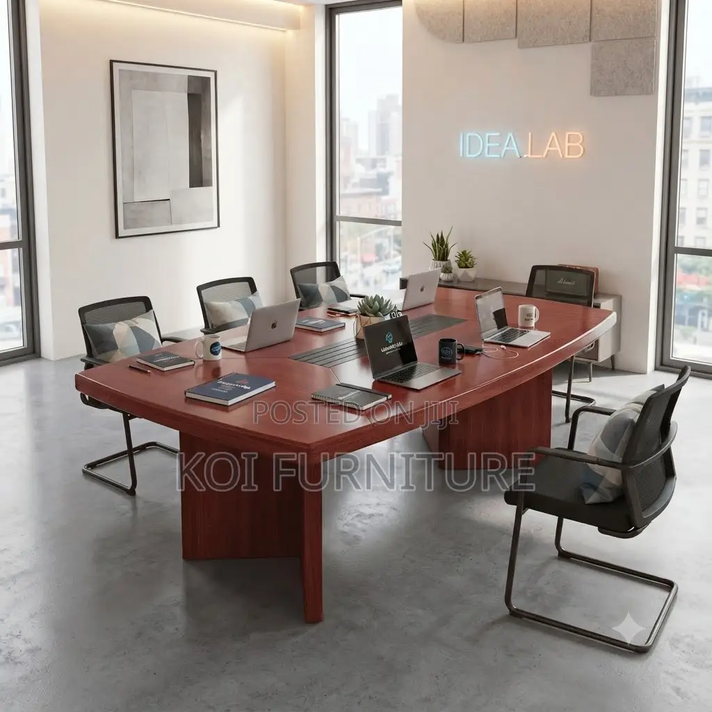 Boardroom Table; 3 Meters Executive Staff Mahogany Boardroom Table