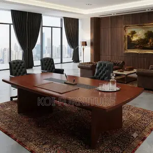 Boardroom Table; 3 Meters Executive Staff Mahogany Boardroom Table
