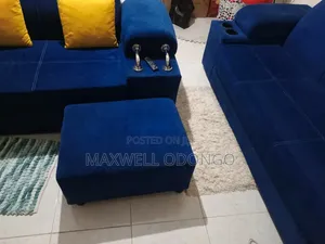 L Sofa 6 Seater With Pouffe
