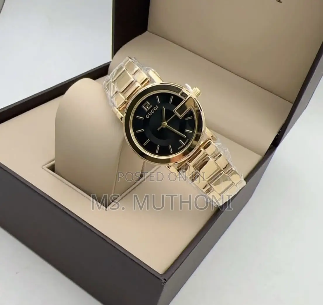 Gucci Ladies Watches Ft Metallic Bracelets and Minimalist Dials.