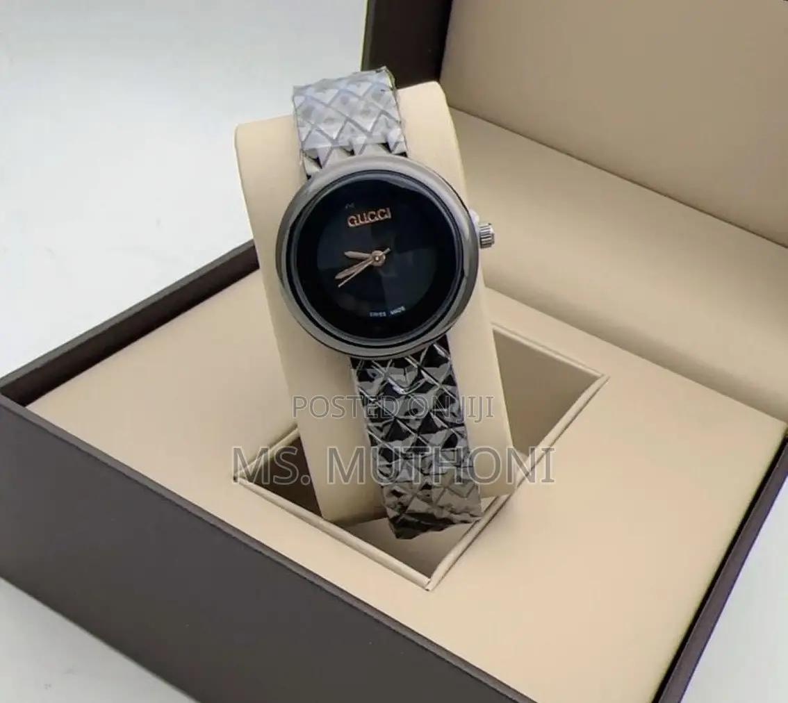 Gucci Ladies Watches Ft Metallic Bracelets and Minimalist Dials.