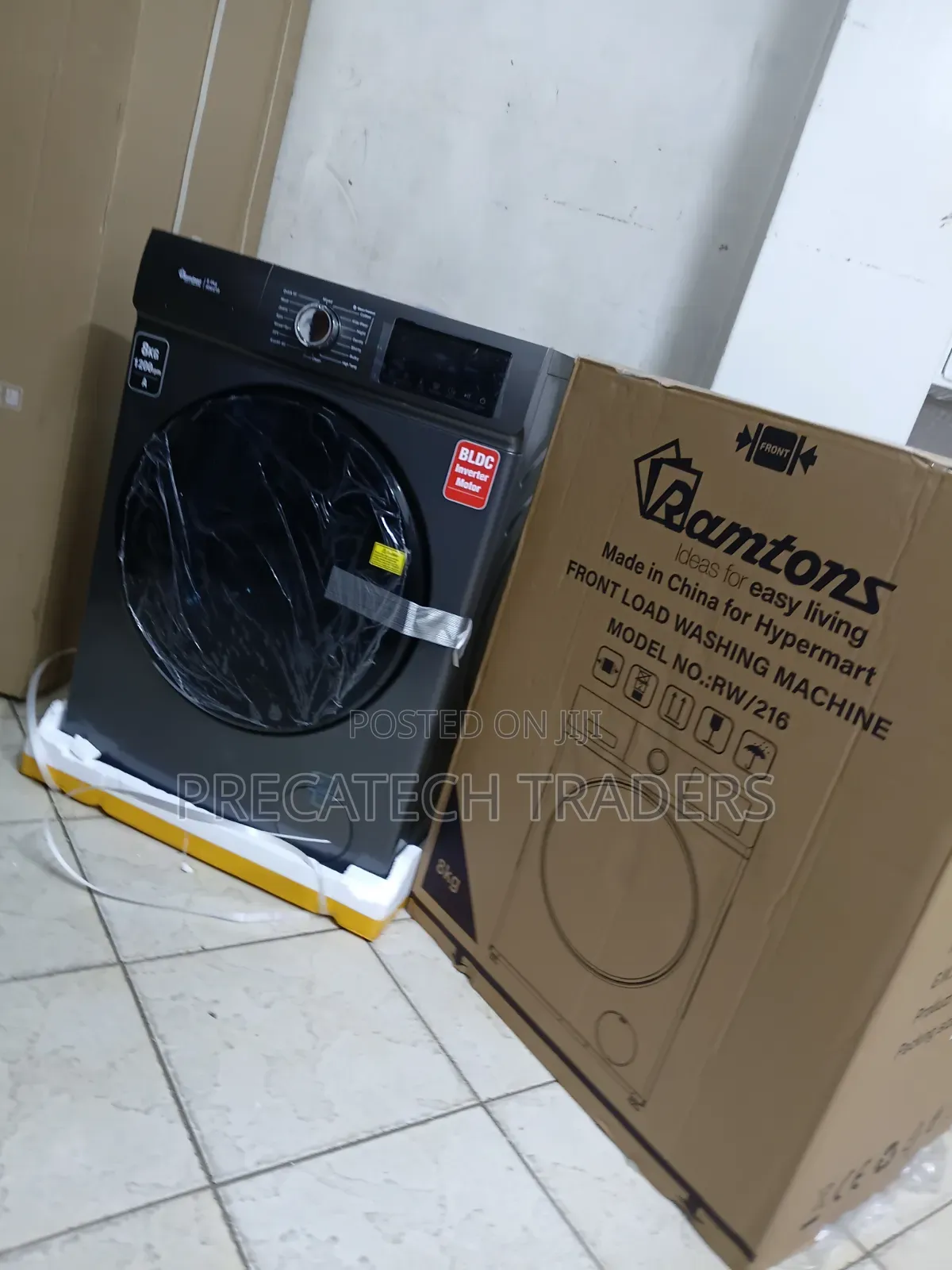 Ramtons 8KG Front Load Washing Machine – Inverter Motor