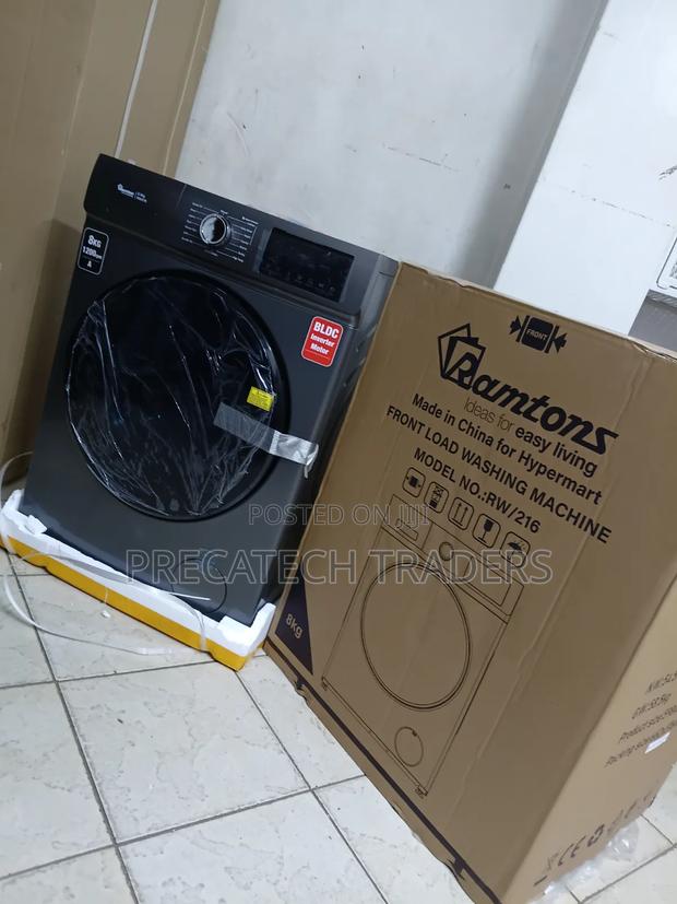 Ramtons 8KG Front Load Washing Machine – Inverter Motor - thumbnail 2