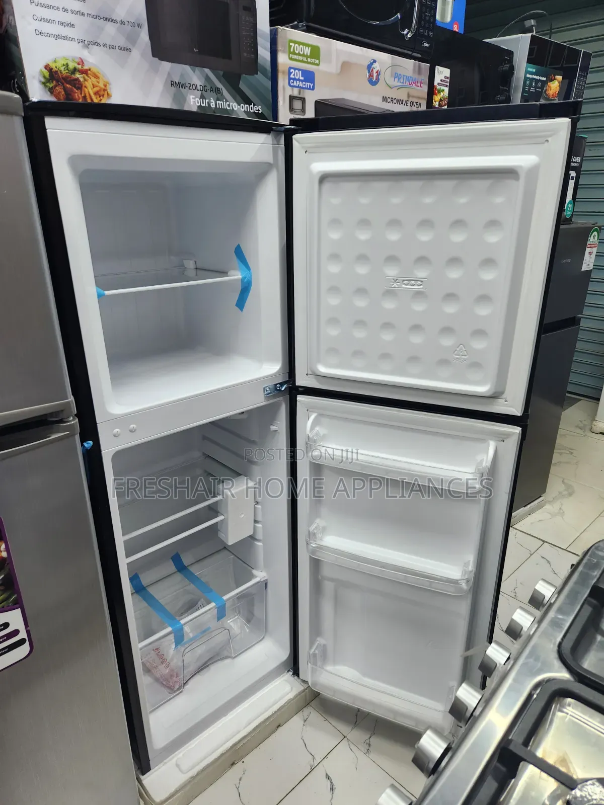 Gnix Double Fridge Black Brand New
