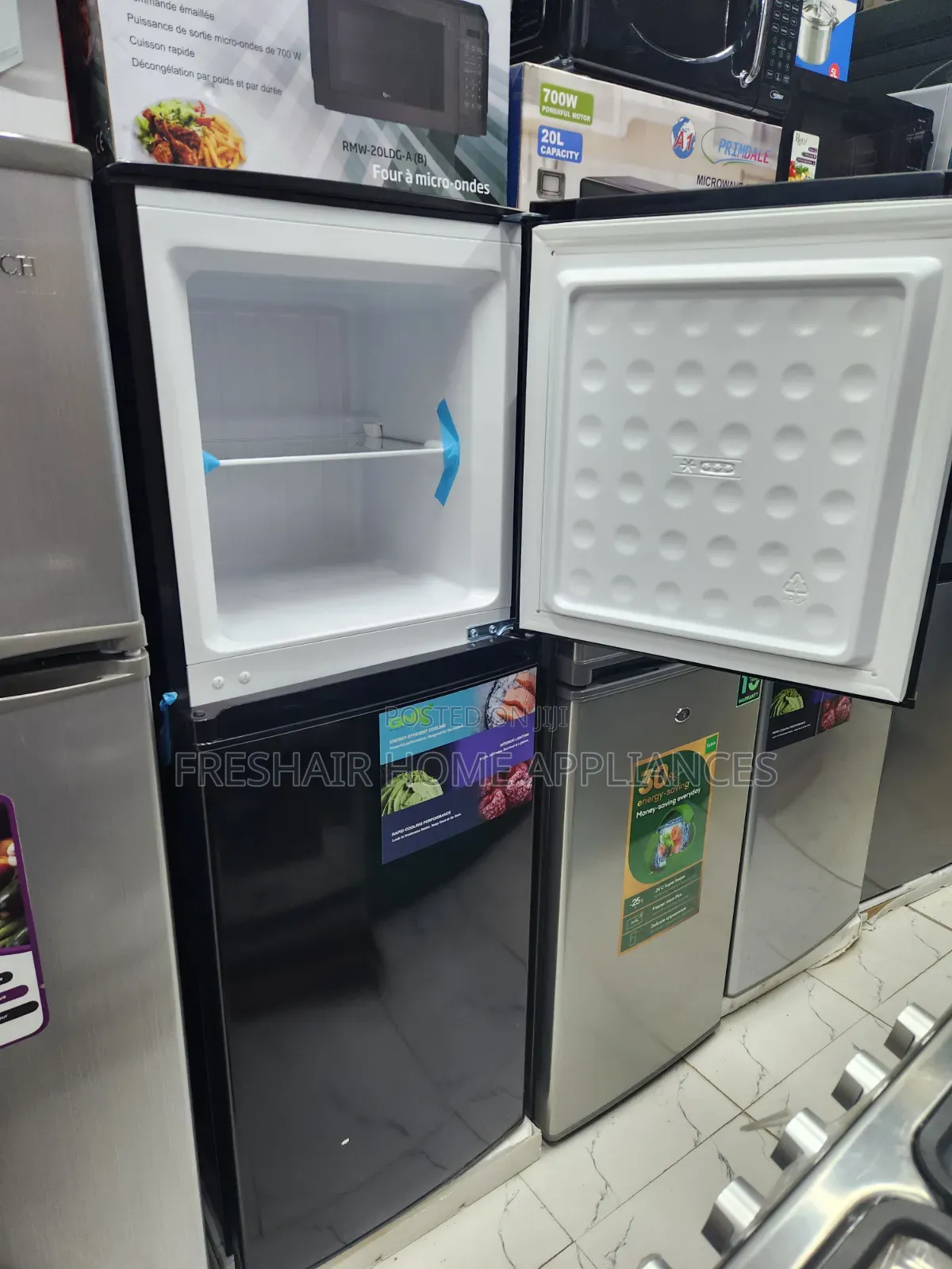 Gnix Double Fridge Black Brand New