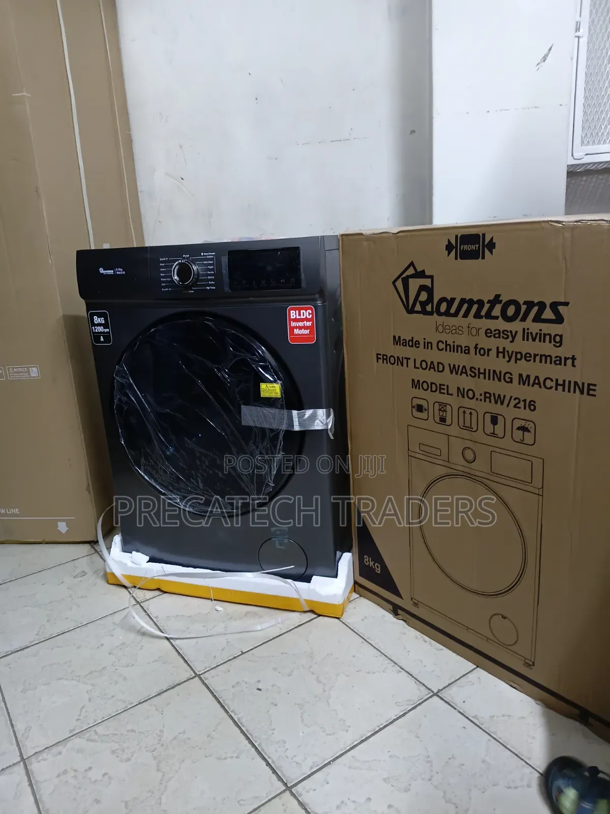 Ramtons 8KG Front Load Washing Machine Energy Saving