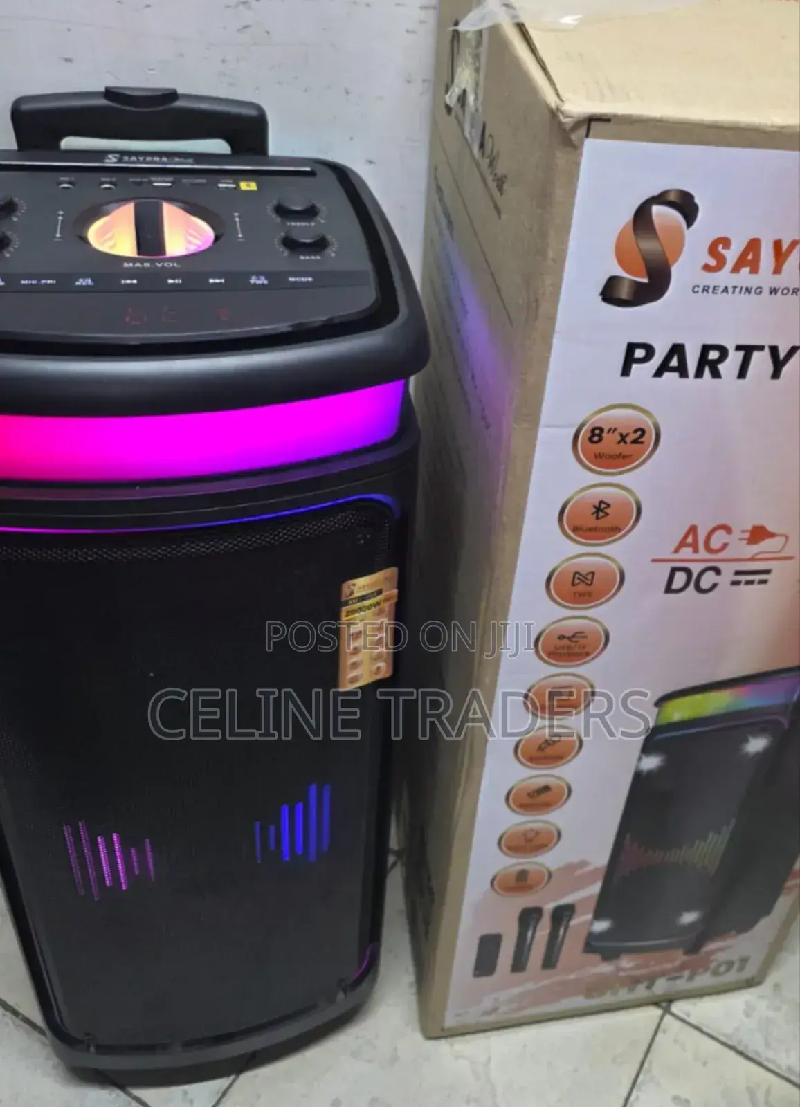 Sayona Party Speaker With RGB Lights