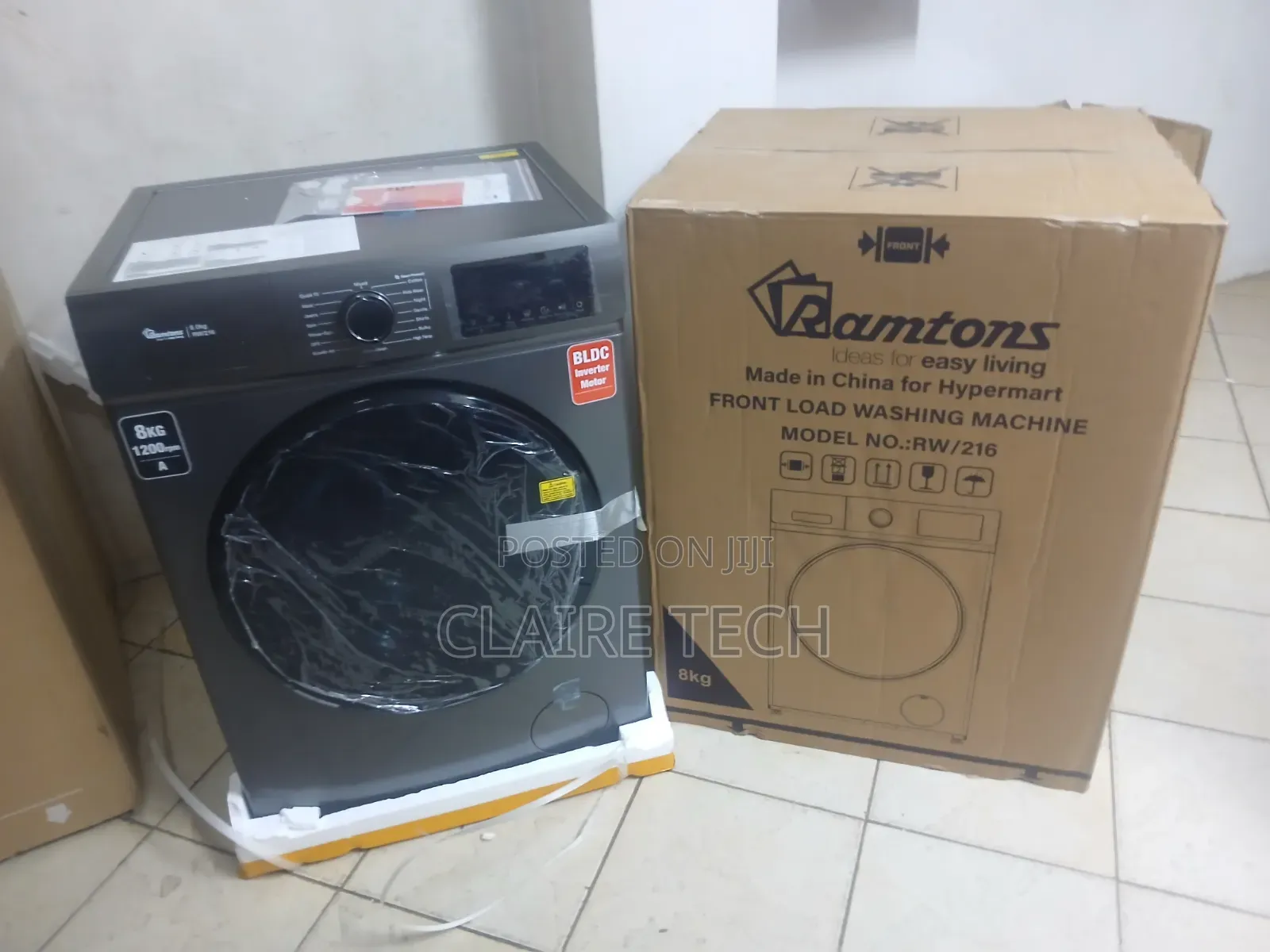 Ramtons 8KG Front Load Washing Machine – LED Display 14 Wash