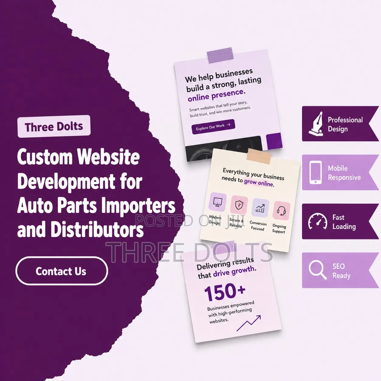 Custom Website Development for Auto Parts Importers and Distributors