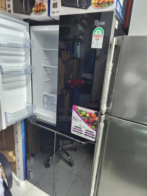 4 Door Fridge Black in Color - thumbnail 4