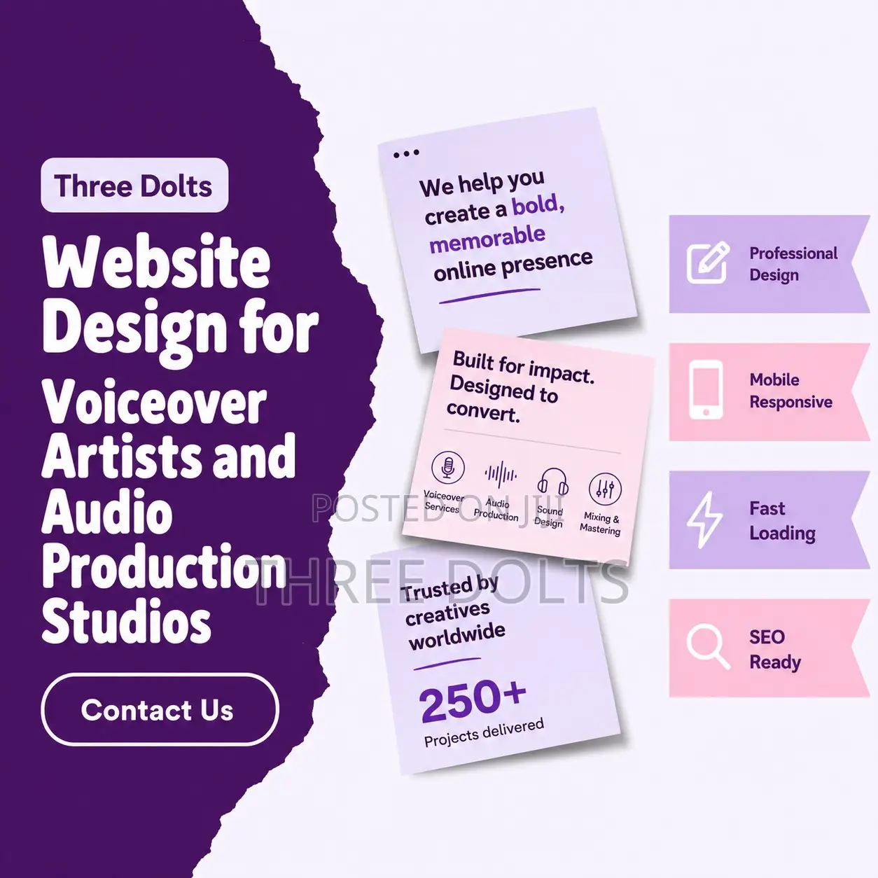 Website Design for Voiceover Artists and Audio Production Studios