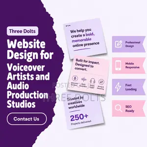 Website Design for Voiceover Artists and Audio Production Studios