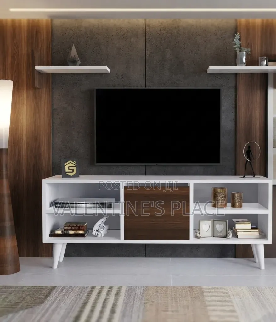 4FT Wooden TV Stand – Modern Design With Storage