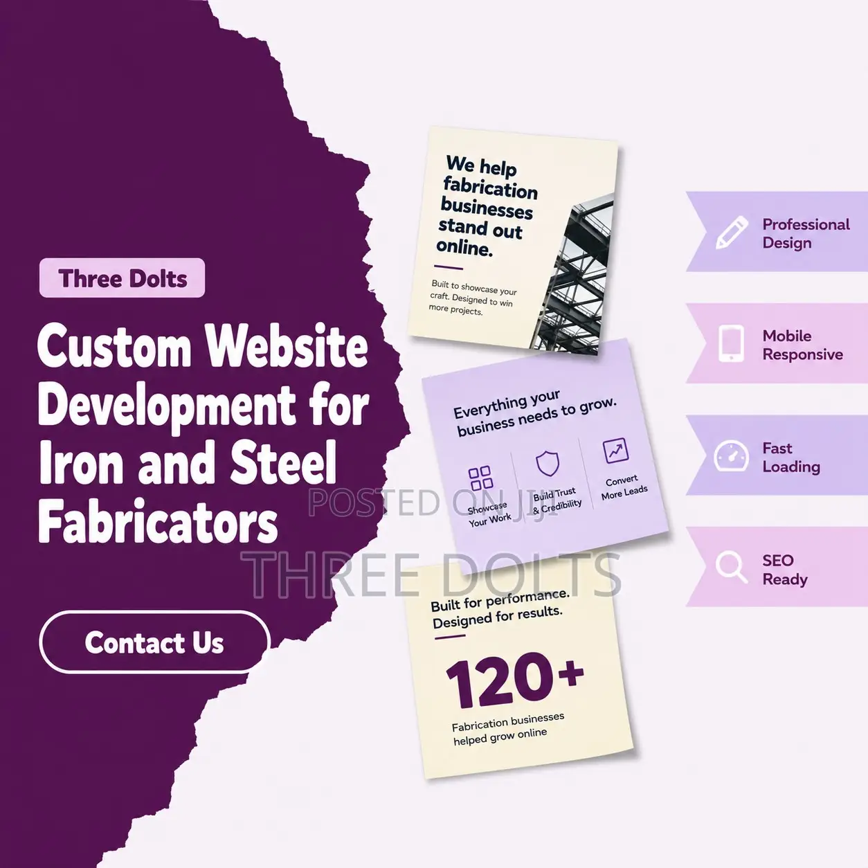 Custom Website Development for Iron and Steel Fabricators