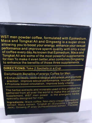 Men Power Energy Coffee With Tongkat Ali