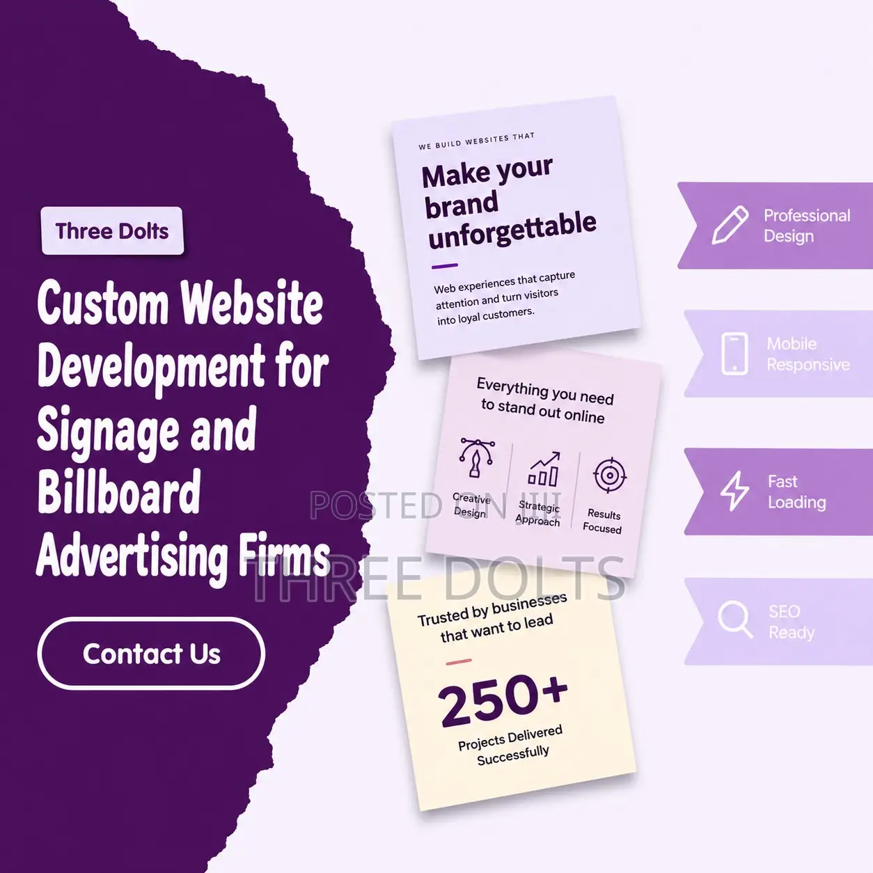 Custom Website Development for Signage and Billboard Advertising Firms
